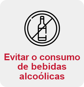 Evitar o consumo de bebidas alcoólicas